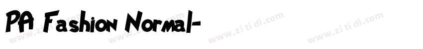 PA Fashion Normal字体转换